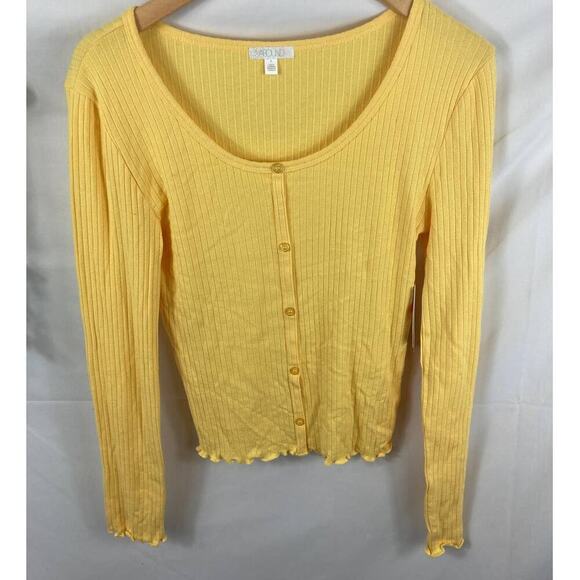 NWT Abound Pointelle Knit Crop Sweater  S - Picture 2 of 5